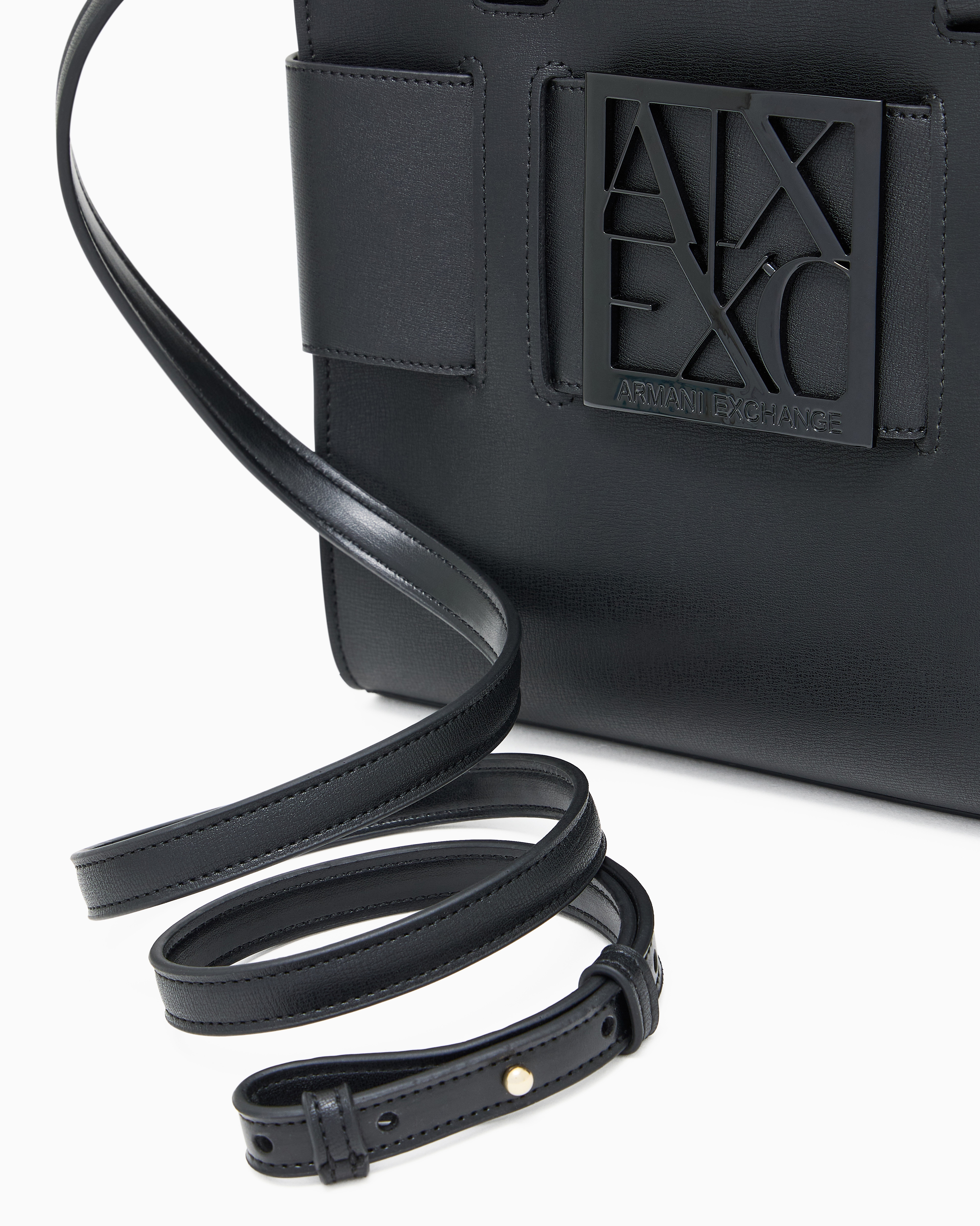 Bolso shopper Susy con logotipo y correa extraíble black Bolso shopper Susy con logotipo y correa extraíble black